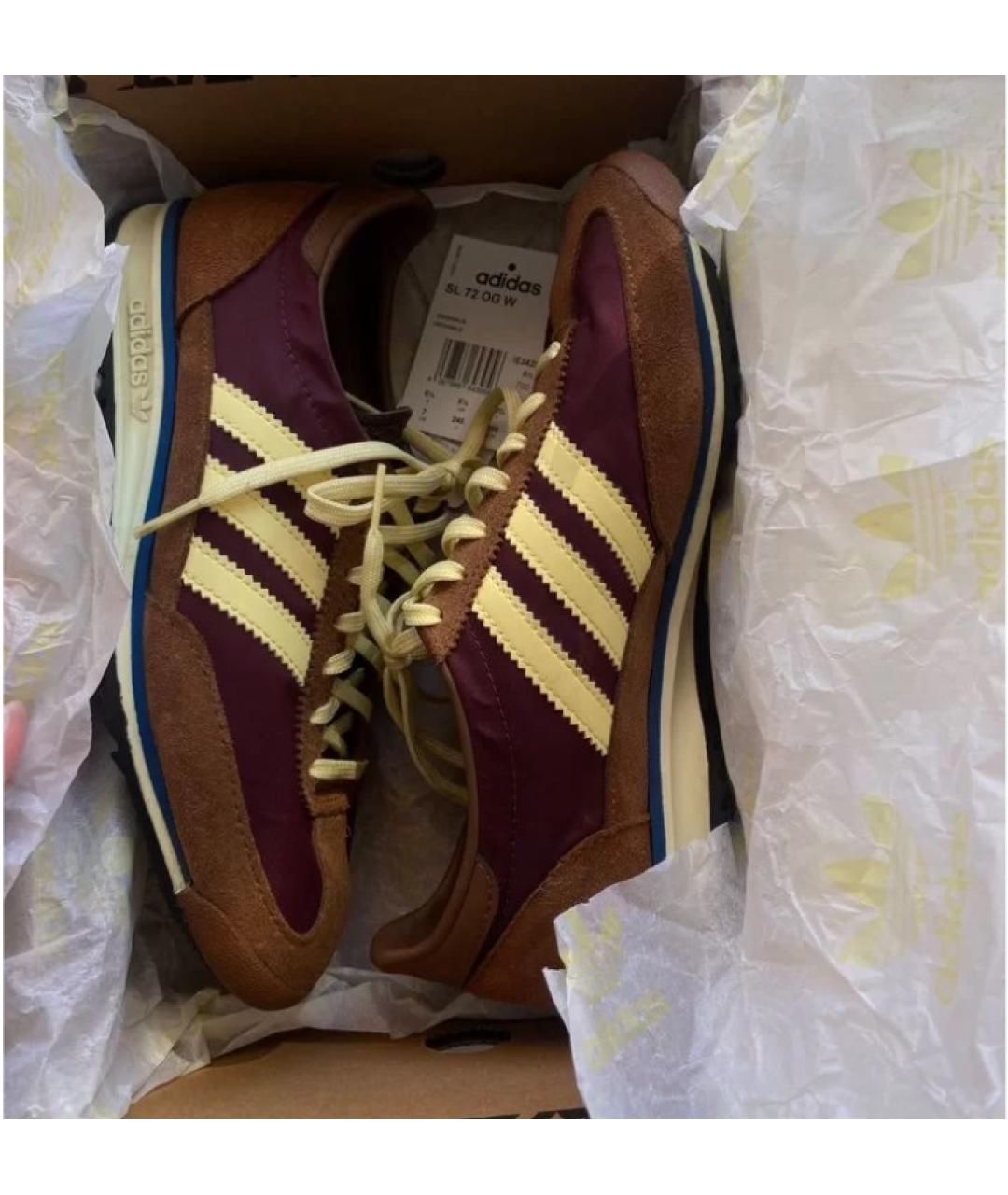 ADIDAS Коричневые замшевые кроссовки, фото 3