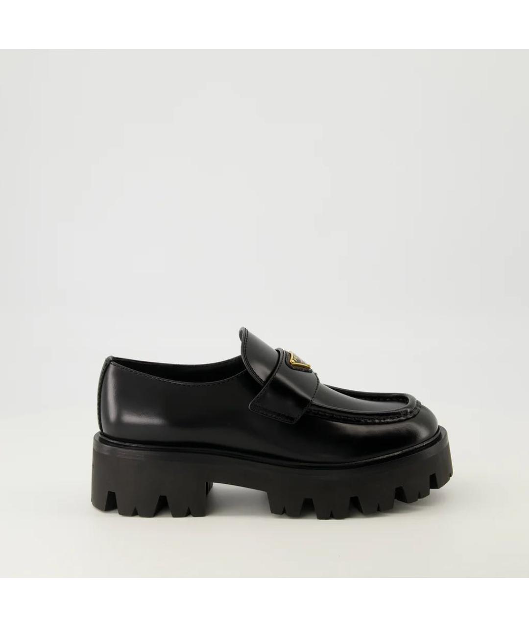 PRADA Черные кожаные лоферы, фото 9