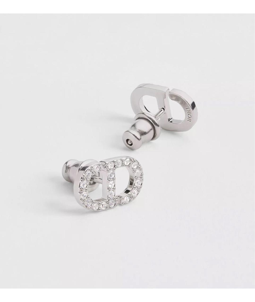 CHRISTIAN DIOR Серебряные металлические серьги, фото 3