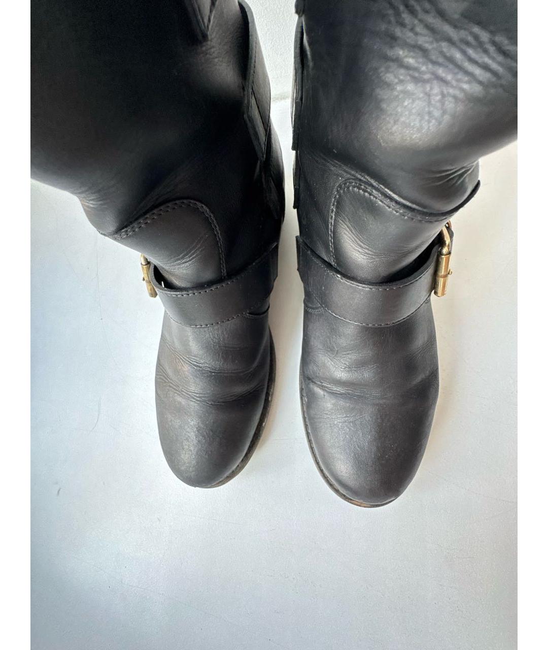 GIUSEPPE ZANOTTI DESIGN Черные кожаные сапоги, фото 3