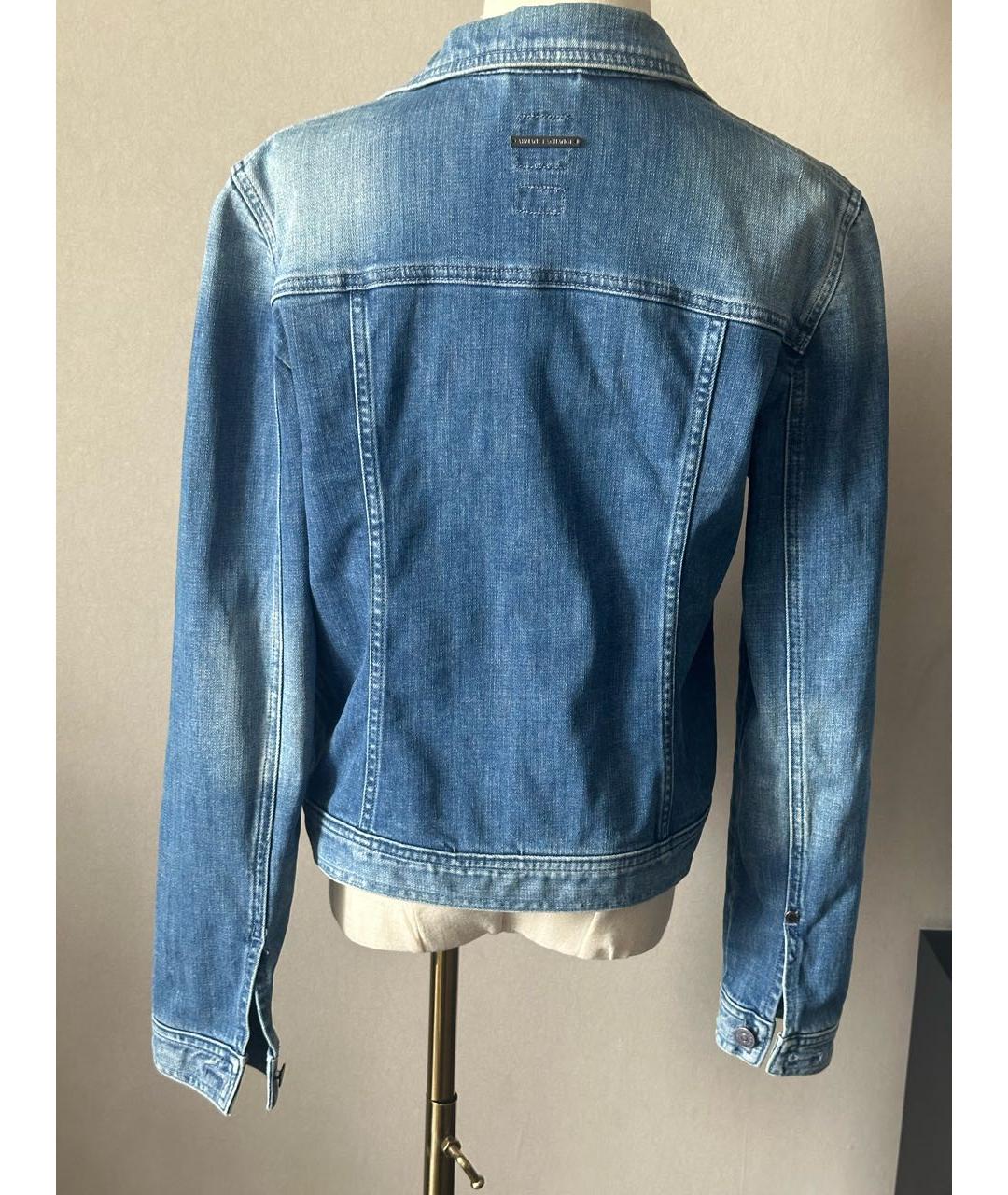 ARMANI EXCHANGE Синяя хлопковая куртка, фото 2