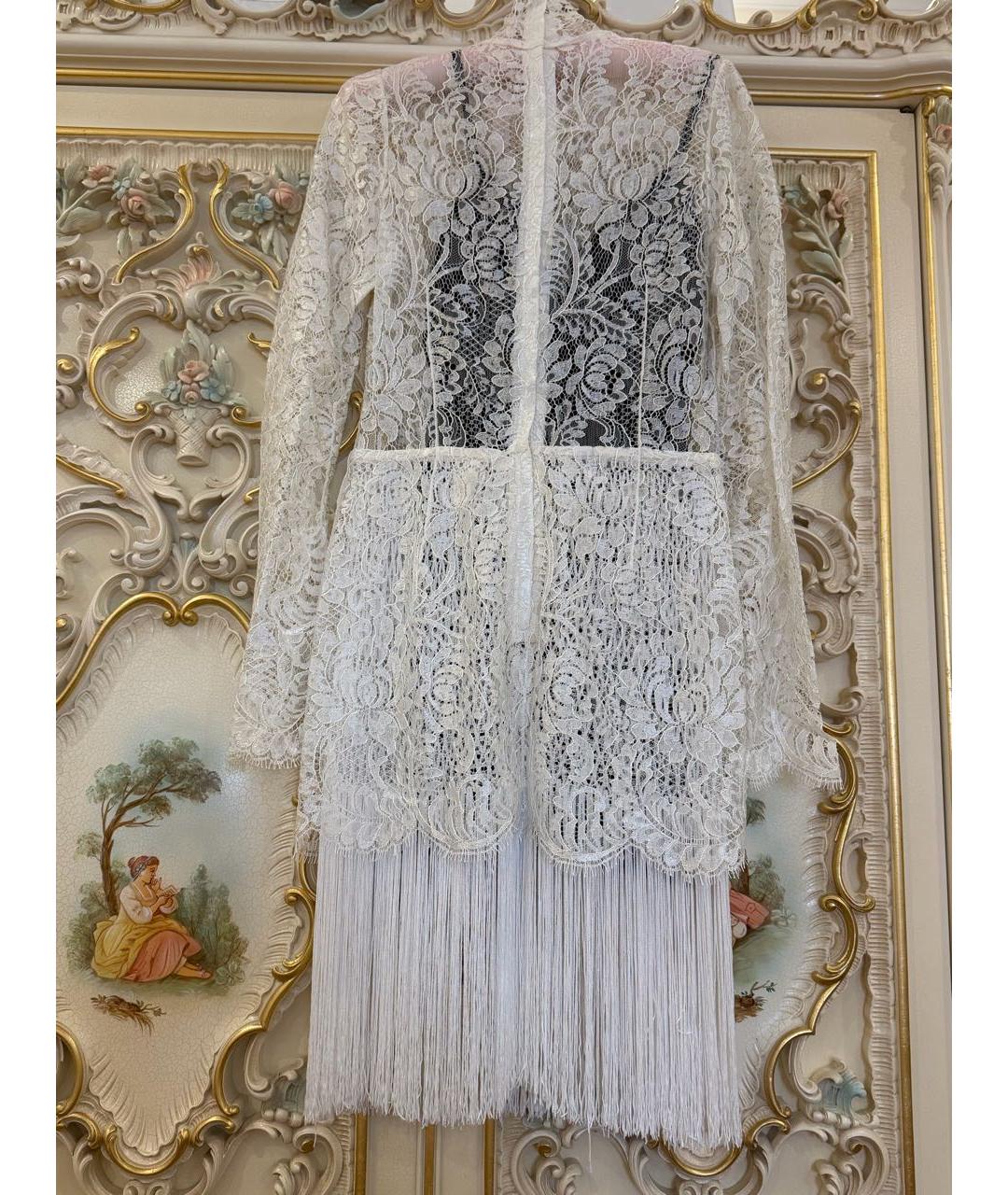 DOLCE&GABBANA Белое вискозное вечернее платье, фото 2