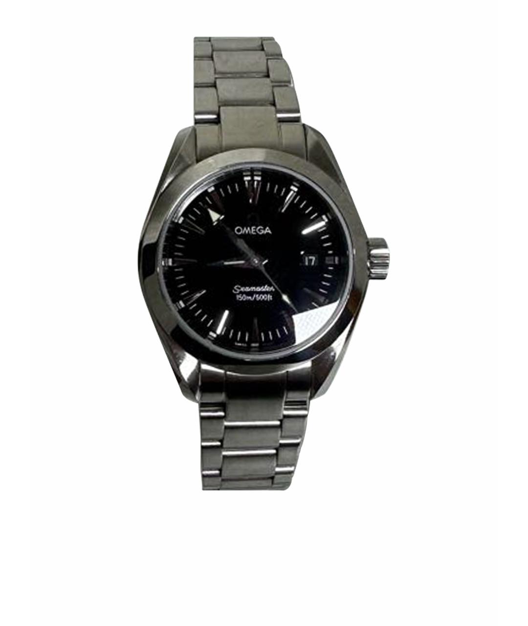 OMEGA Серебряные стальные часы, фото 1