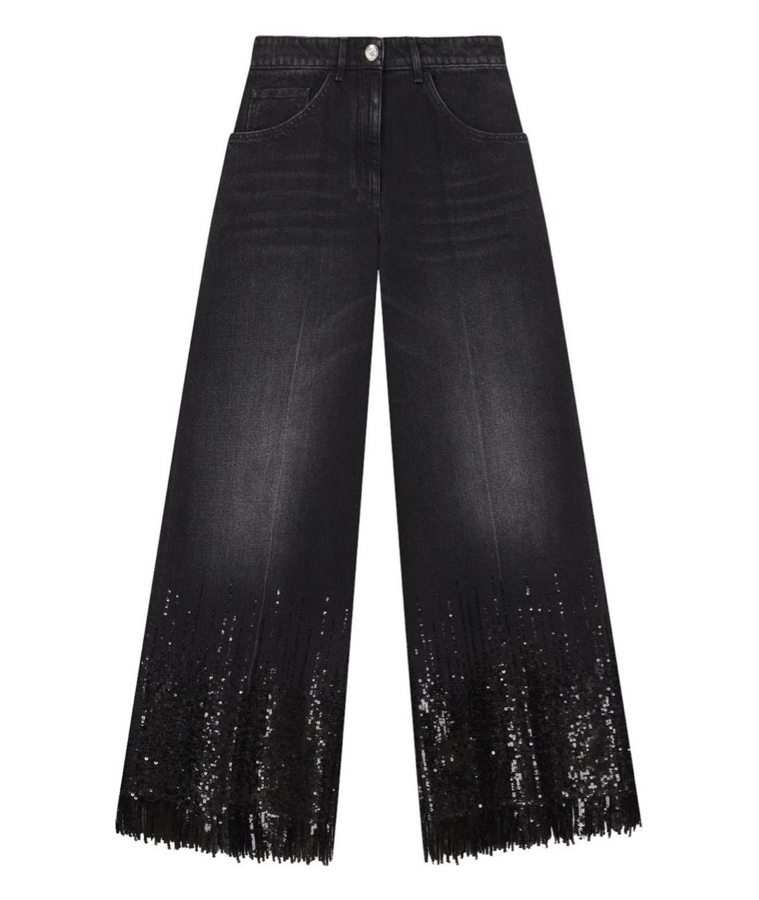 CHANEL Черные хлопковые прямые джинсы, фото 6