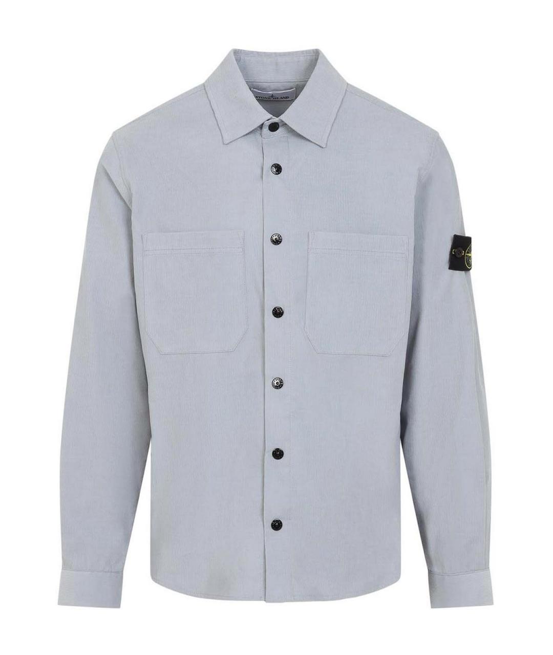 STONE ISLAND Серая хлопковая кэжуал рубашка, фото 1