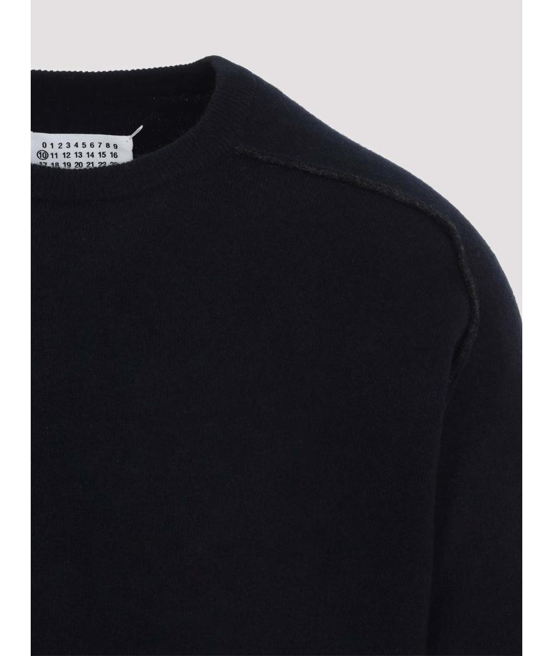 MAISON MARGIELA Темно-синий шерстяной джемпер / свитер, фото 3