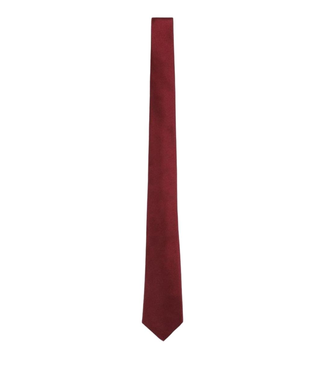 GIORGIO ARMANI Красный шелковый галстук, фото 1