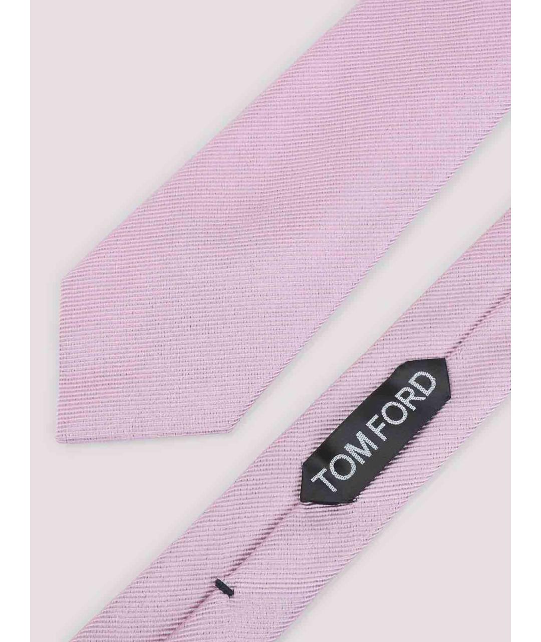 TOM FORD Розовый шелковый галстук, фото 2