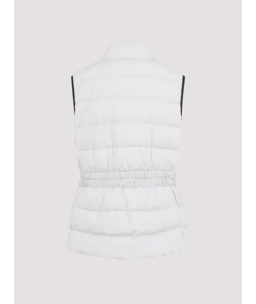 MONCLER Белая полиэстеровая жилетка, фото 2