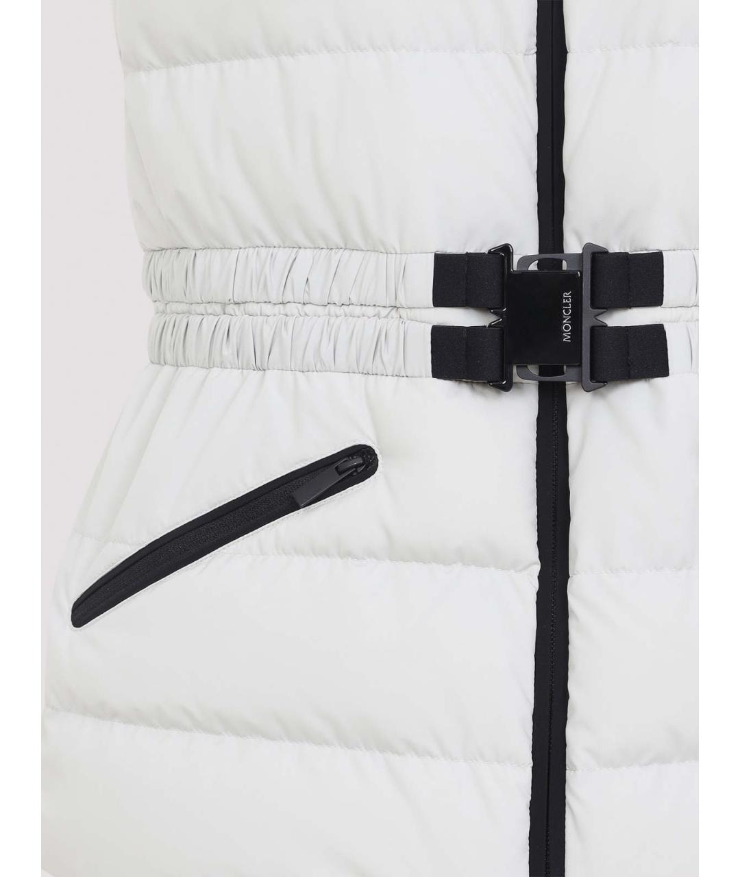 MONCLER Белая полиэстеровая жилетка, фото 3