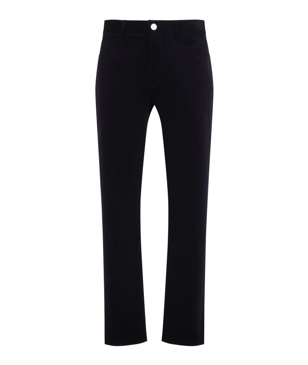 GIORGIO ARMANI Фиолетовые хлопковые прямые джинсы, фото 1