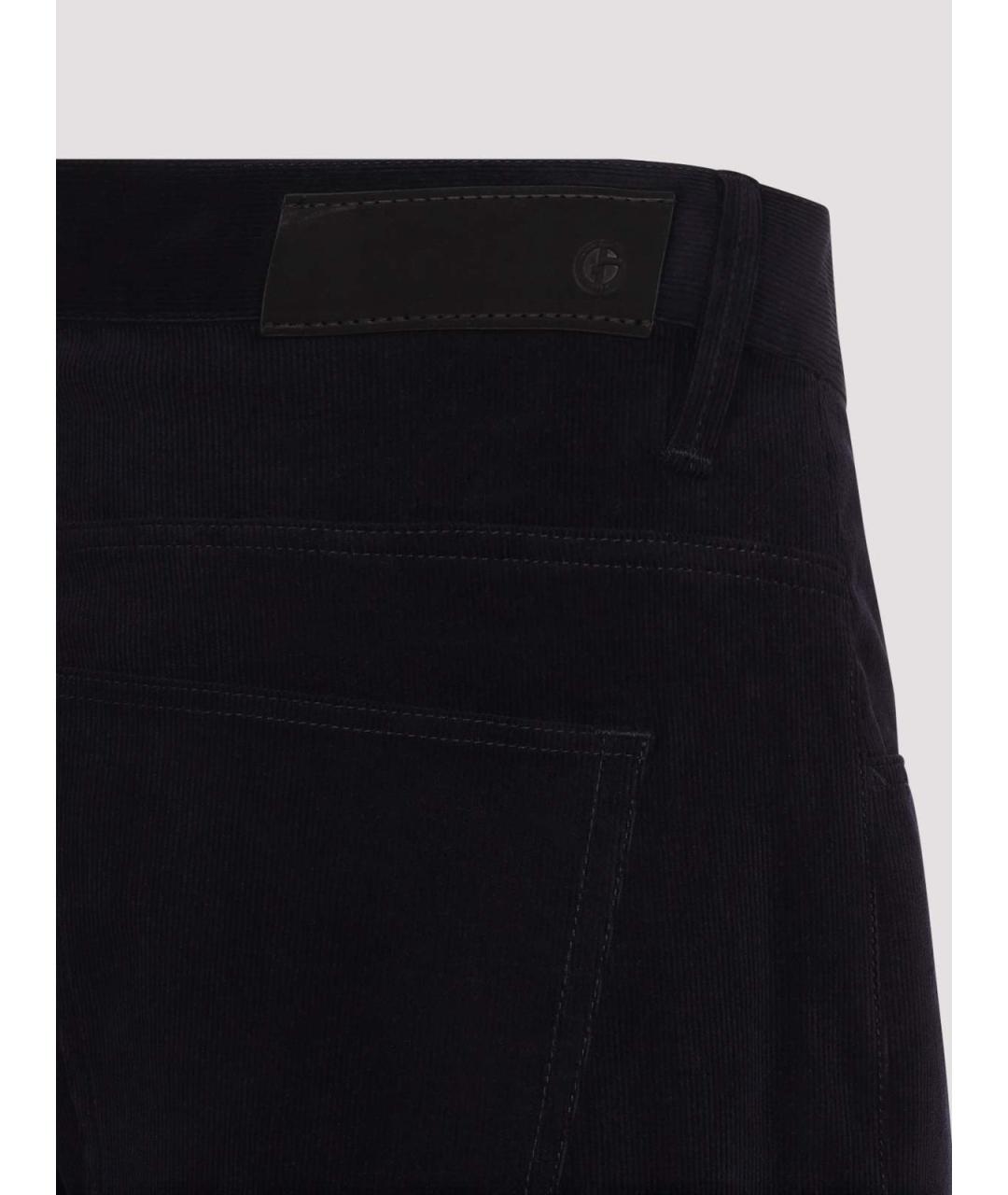 GIORGIO ARMANI Фиолетовые хлопковые прямые джинсы, фото 3