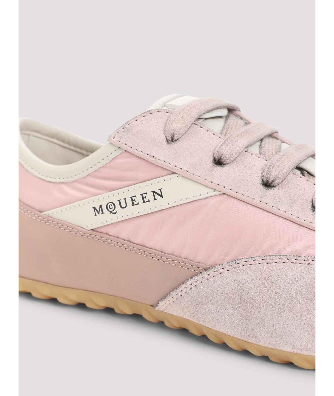 ALEXANDER MCQUEEN Розовые замшевые кроссовки, фото 4