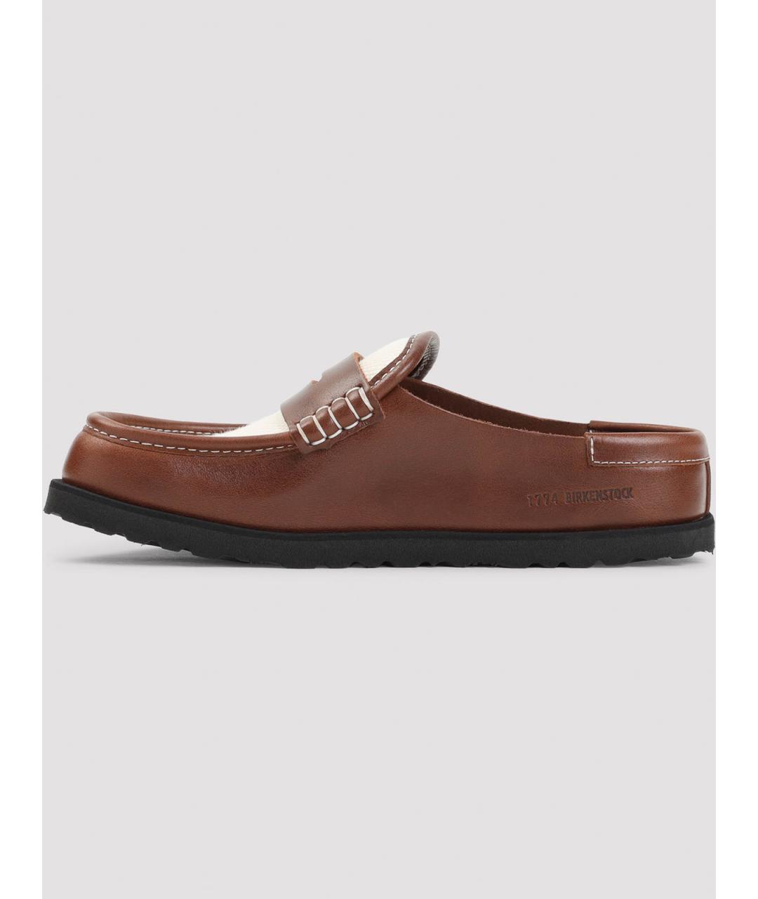 BIRKENSTOCK Коричневые текстильные сабо, фото 2