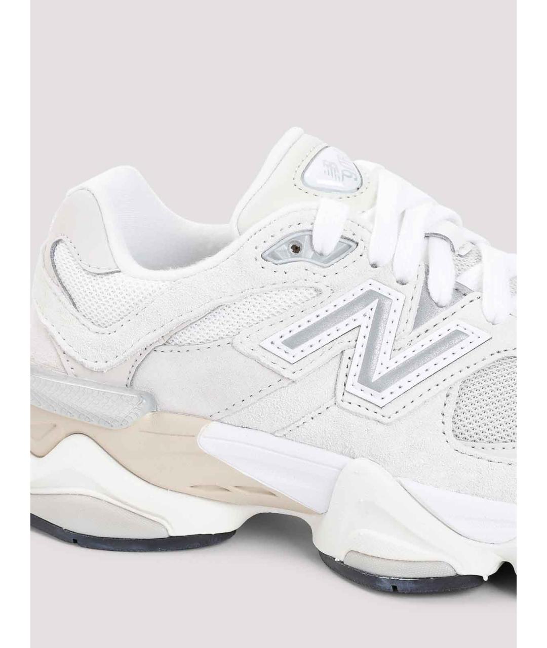 NEW BALANCE Белые замшевые кроссовки, фото 4