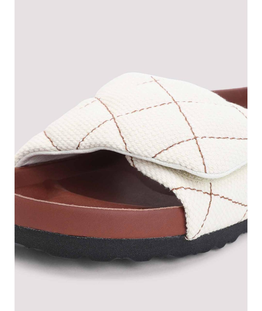 BIRKENSTOCK Белые текстильные сандалии, фото 4