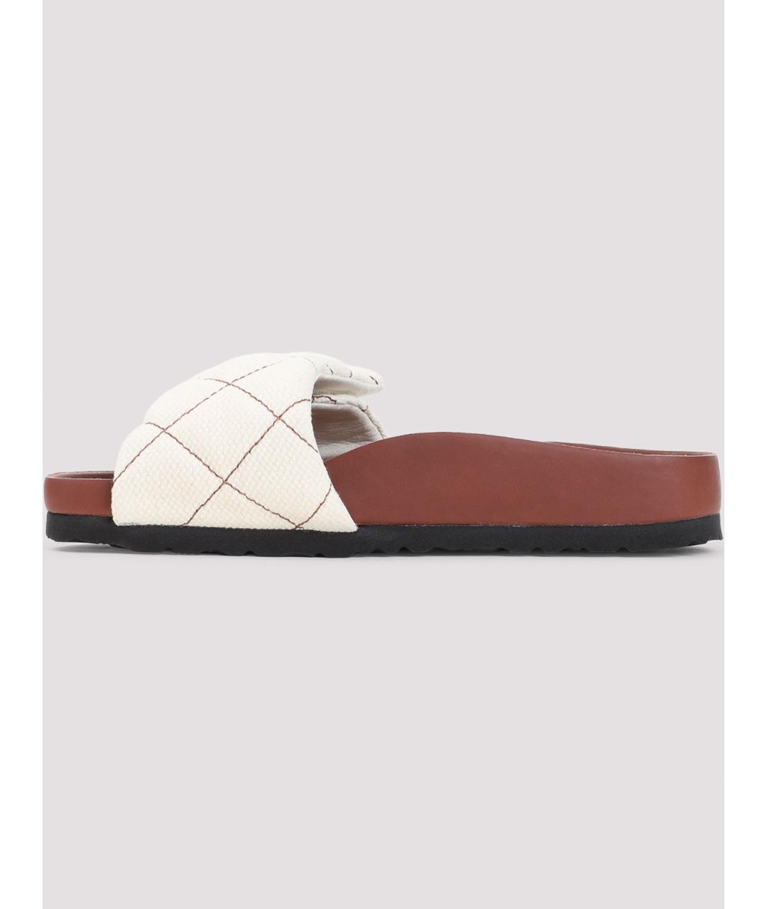 BIRKENSTOCK Белые текстильные сандалии, фото 2
