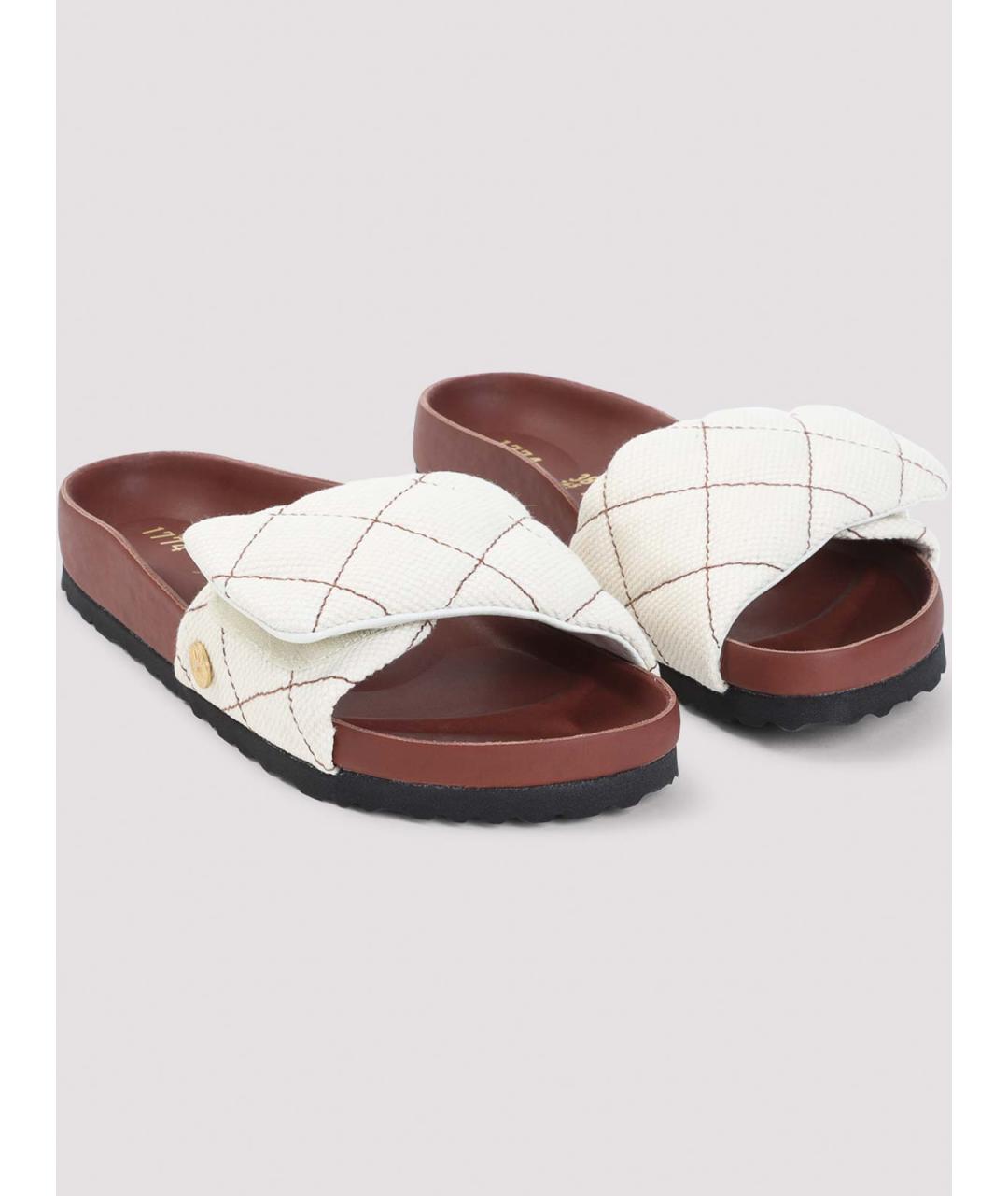 BIRKENSTOCK Белые текстильные сандалии, фото 3