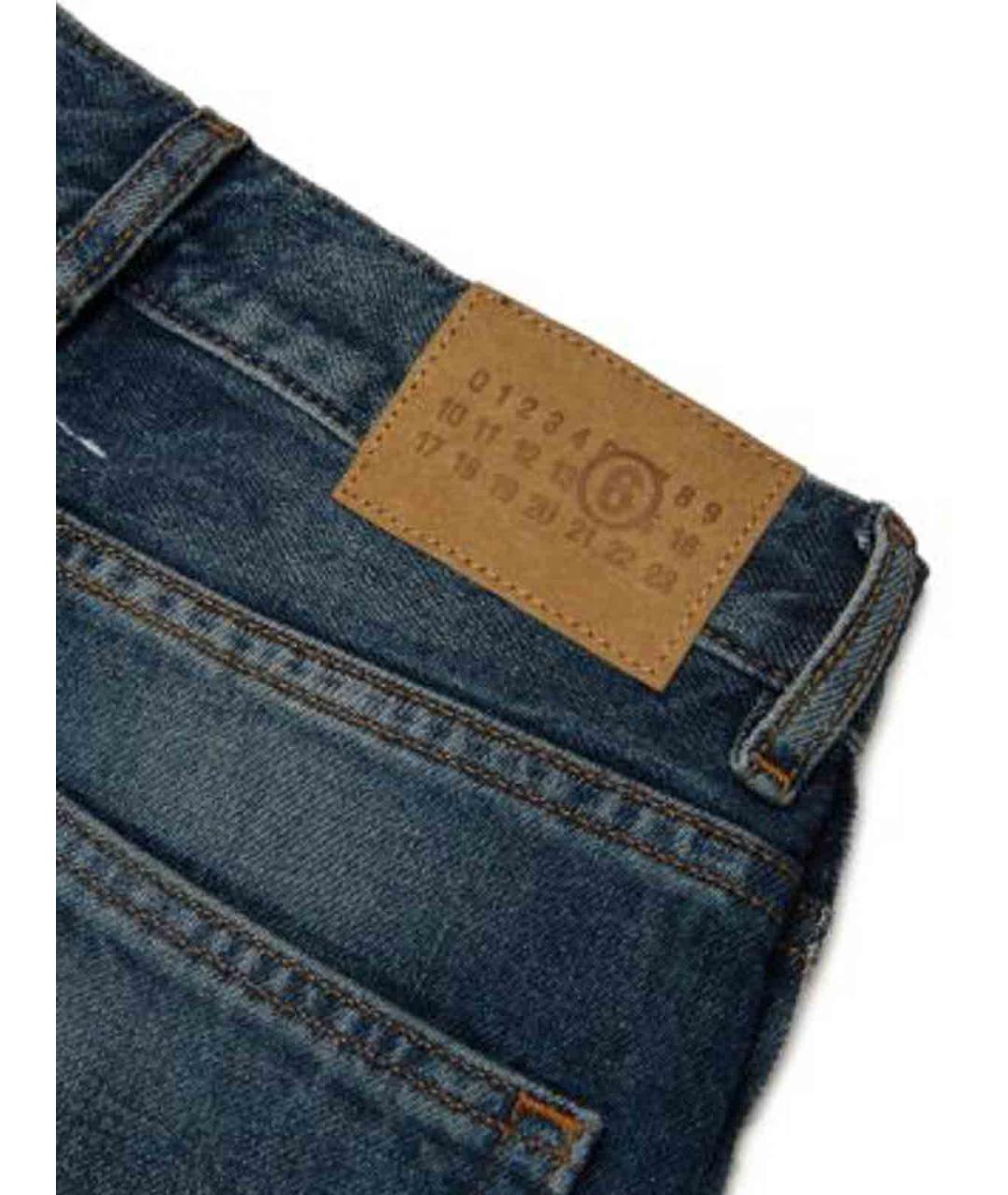 MM6 MAISON MARGIELA Синие хлопковые детские джинсы, фото 4