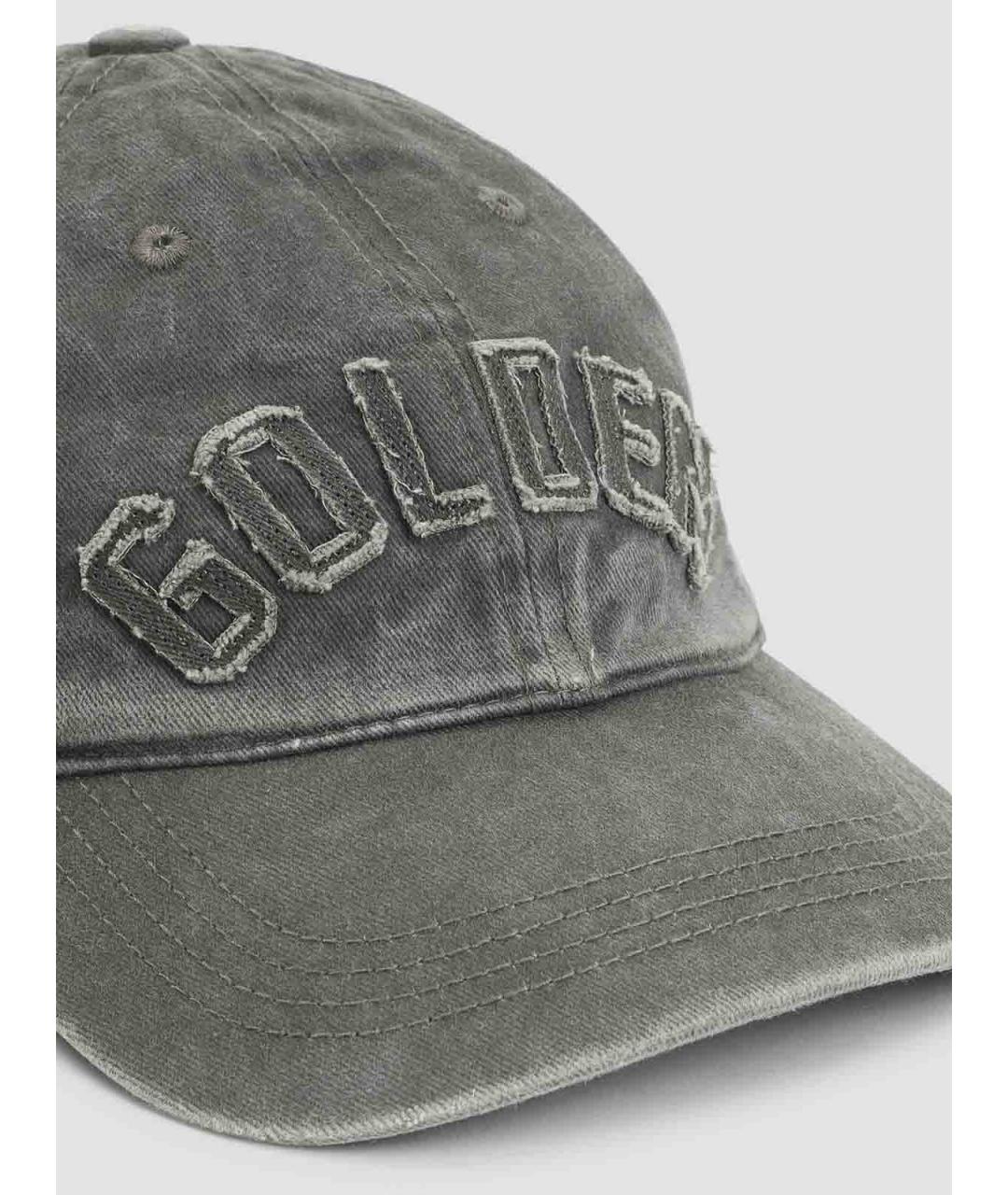 GOLDEN GOOSE Серая хлопковая кепка/бейсболка, фото 3