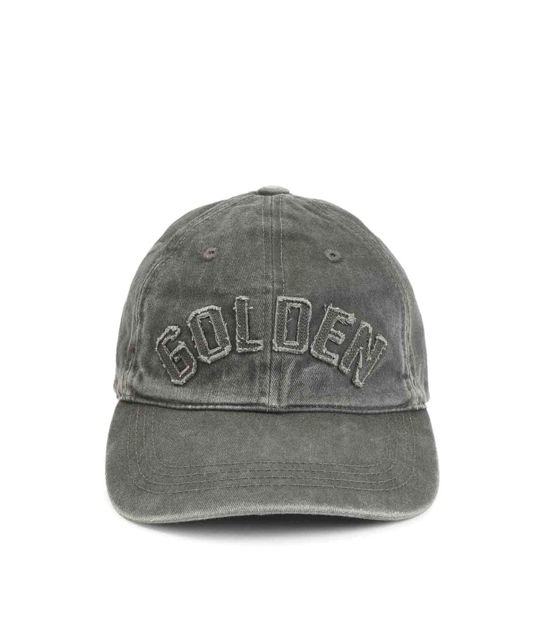 GOLDEN GOOSE Серая хлопковая кепка/бейсболка, фото 1