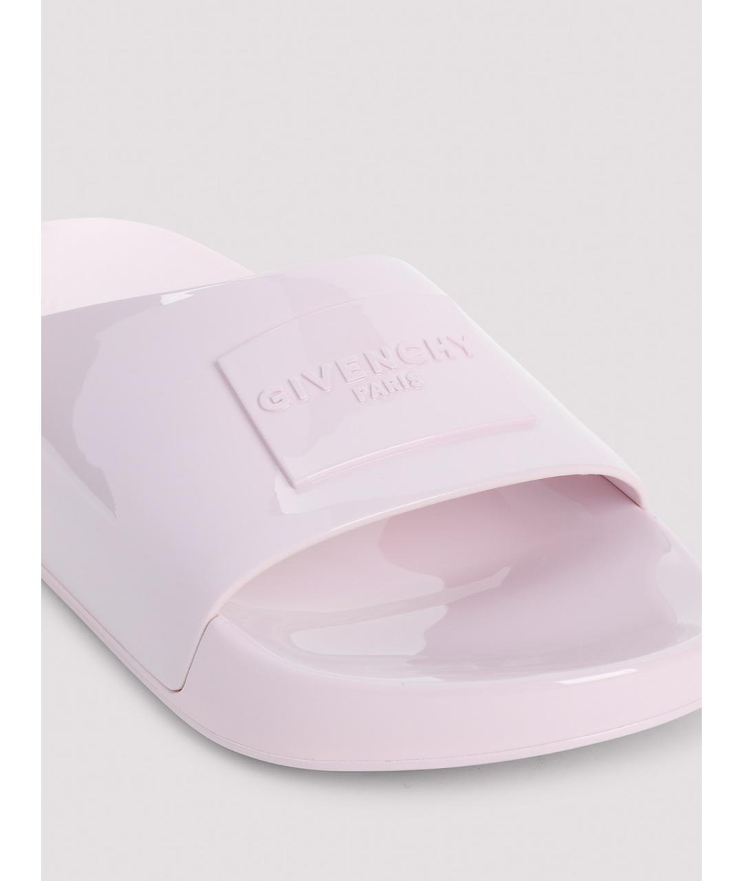 GIVENCHY Розовые резиновые шлепанцы, фото 4
