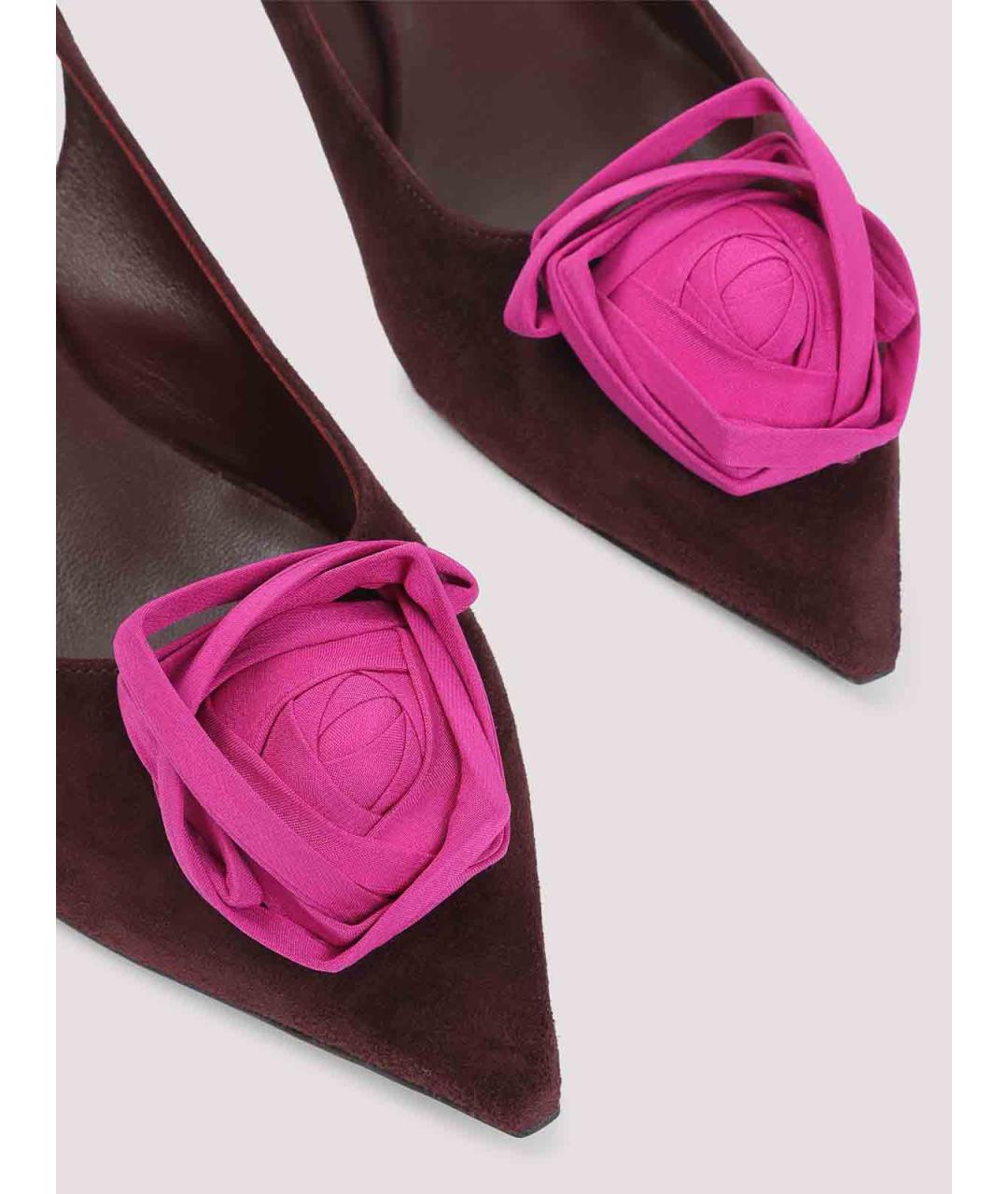 ROGER VIVIER Коричневые замшевые туфли, фото 4