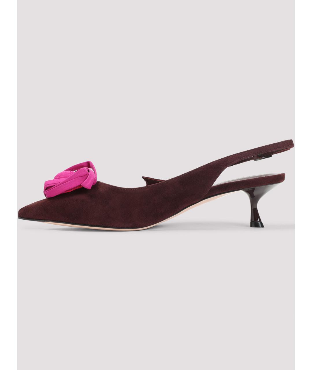 ROGER VIVIER Коричневые замшевые туфли, фото 2