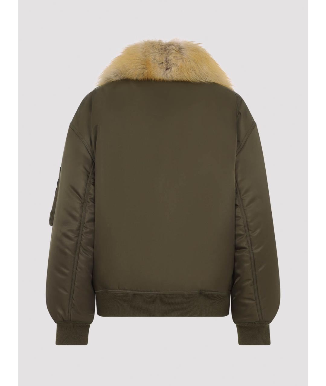 SAINT LAURENT Хаки полиамидовая куртка, фото 2