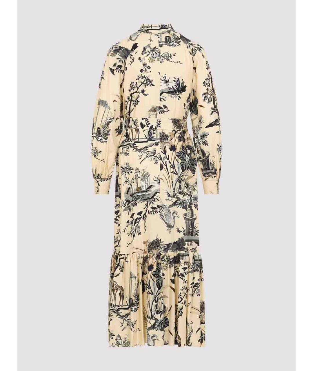 ETRO Бежевое вискозное повседневное платье, фото 2