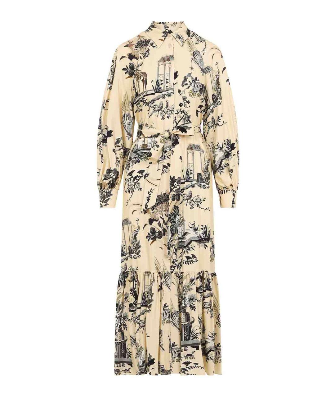 ETRO Бежевое вискозное повседневное платье, фото 1