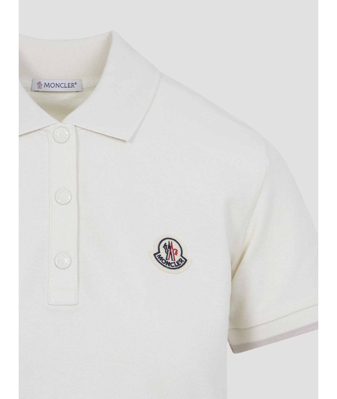 MONCLER Бежевая хлопковая футболка, фото 3