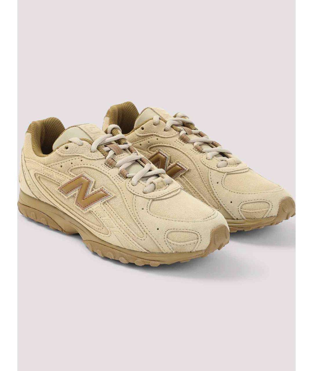 NEW BALANCE Коричневые замшевые кроссовки, фото 3
