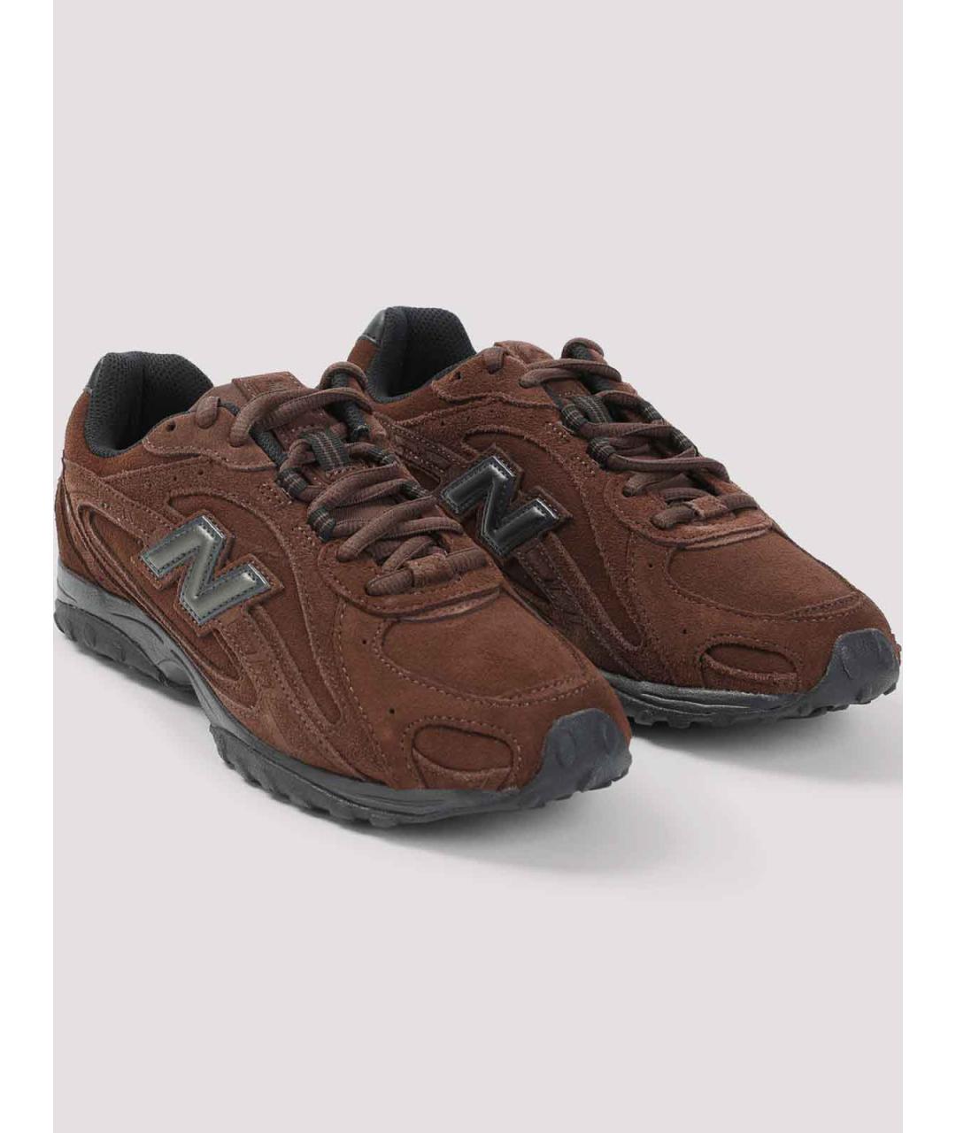 NEW BALANCE Коричневые замшевые кроссовки, фото 3