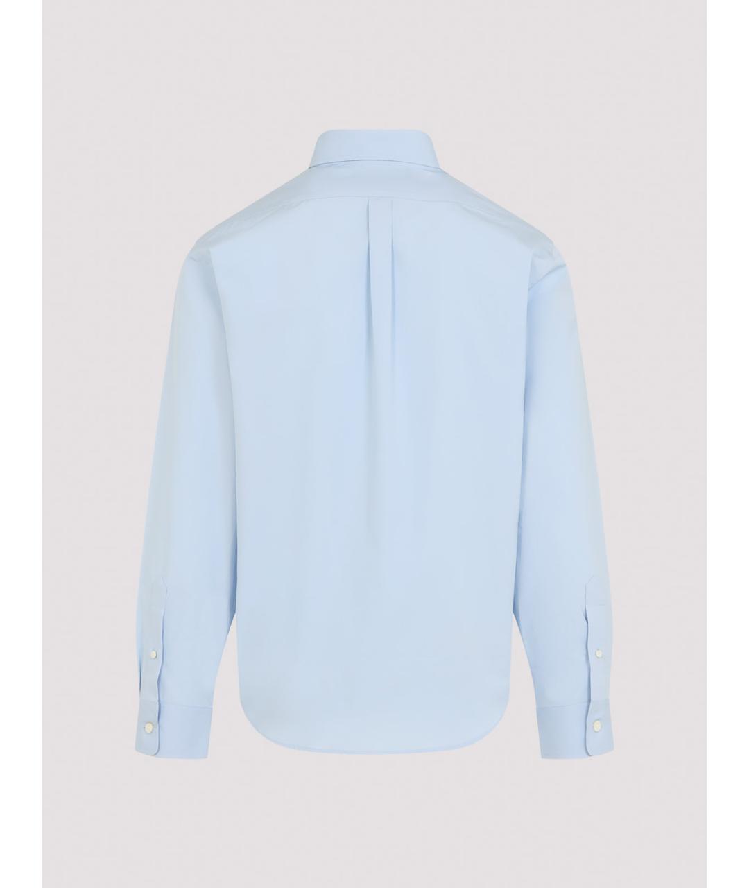 GIVENCHY Голубая хлопковая кэжуал рубашка, фото 2
