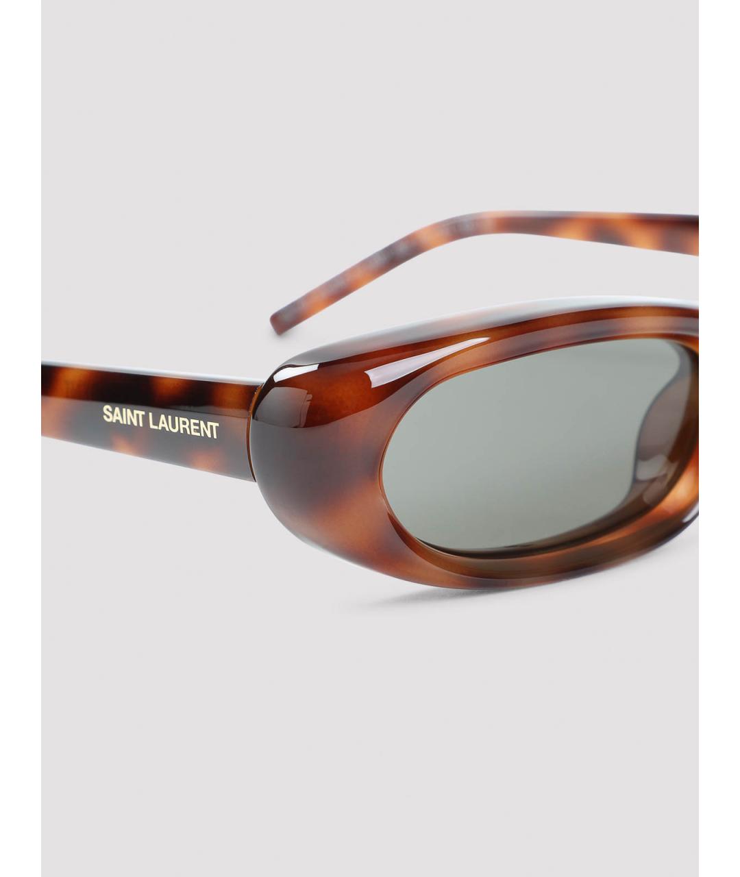 SAINT LAURENT Серые солнцезащитные очки, фото 3