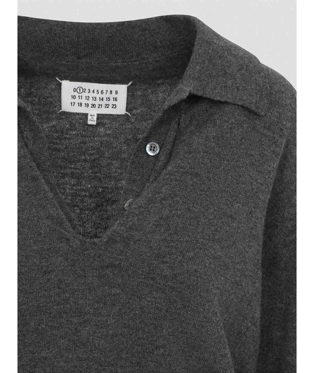MAISON MARGIELA Серый шерстяной джемпер / свитер, фото 3