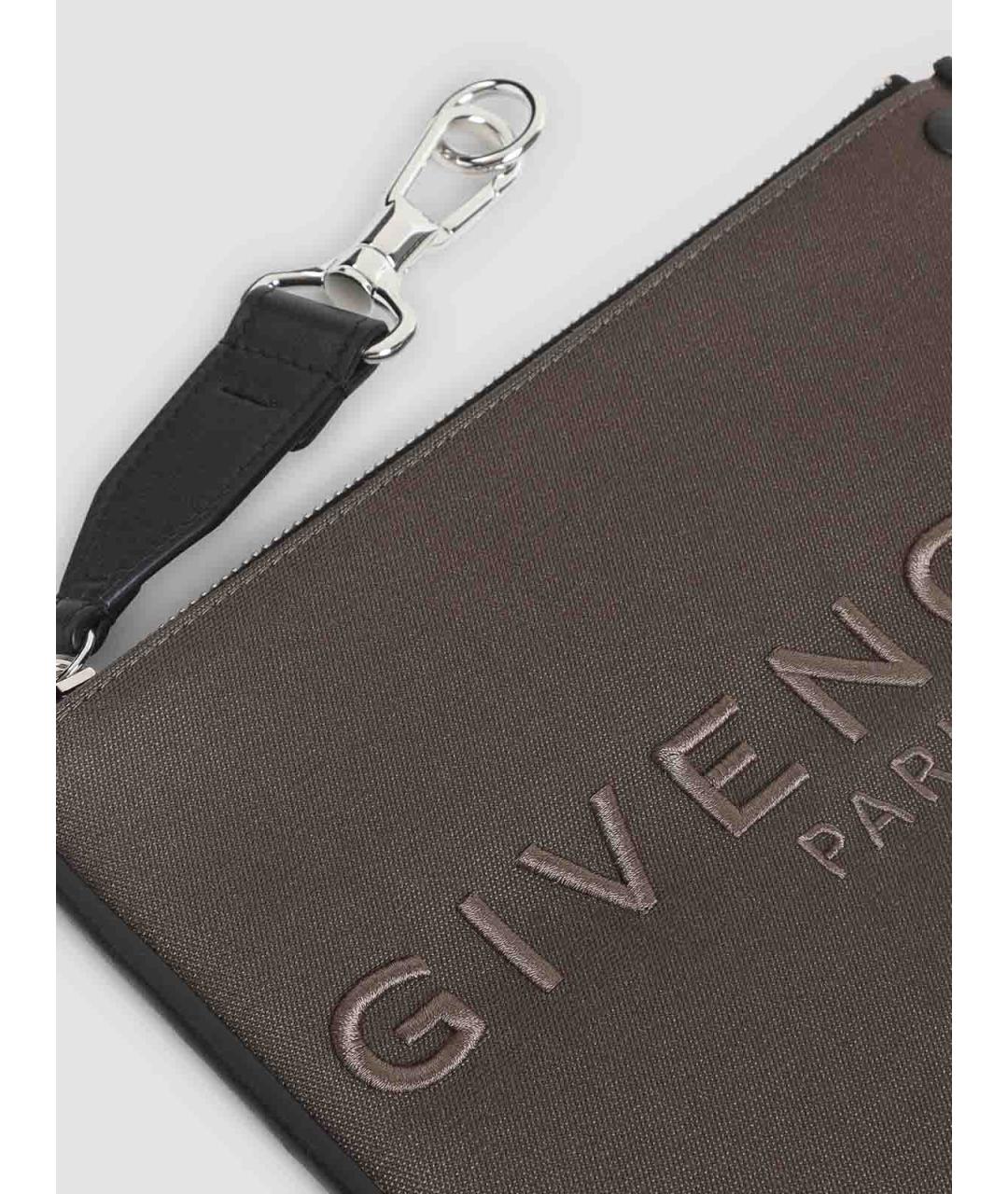 GIVENCHY Бежевая кожаная барсетка, фото 3