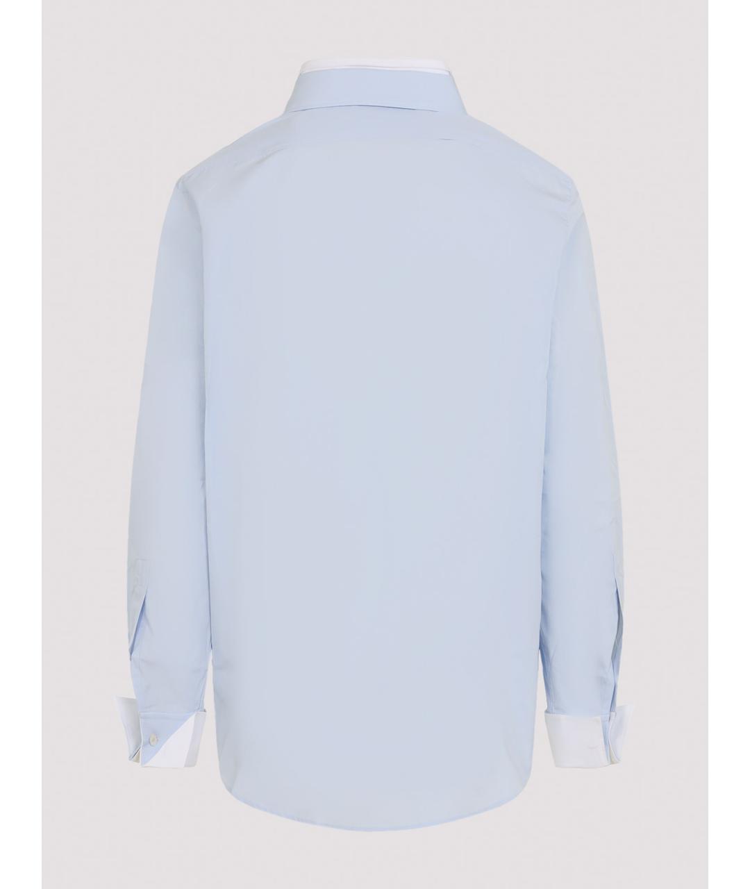 ACNE STUDIOS Голубая хлопковая кэжуал рубашка, фото 2