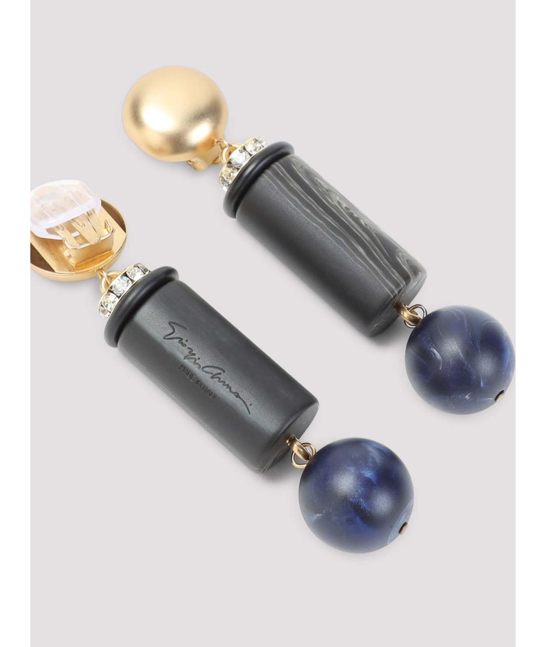 GIORGIO ARMANI Синие серьги, фото 2
