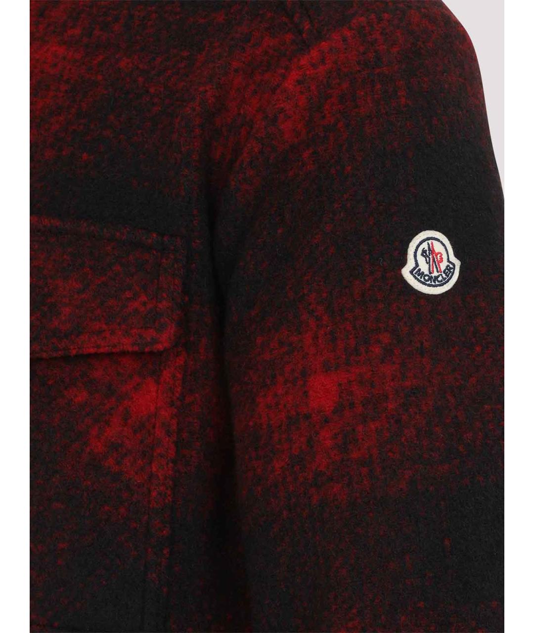 MONCLER Мульти шерстяная кэжуал рубашка, фото 4