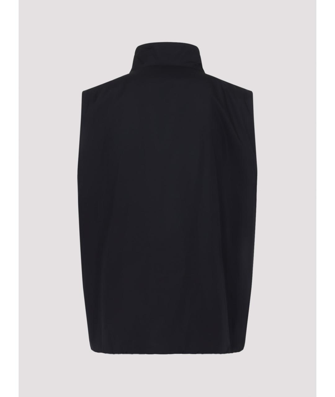 JIL SANDER Темно-синяя полиэстеровая жилетка, фото 2
