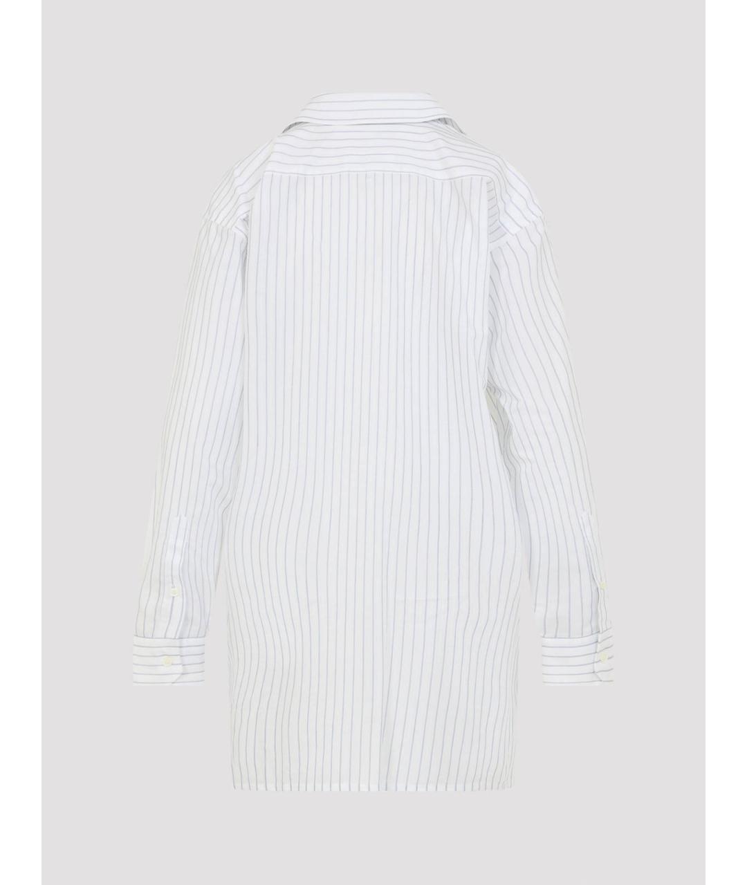 MM6 MAISON MARGIELA Белая хлопковая рубашка, фото 2