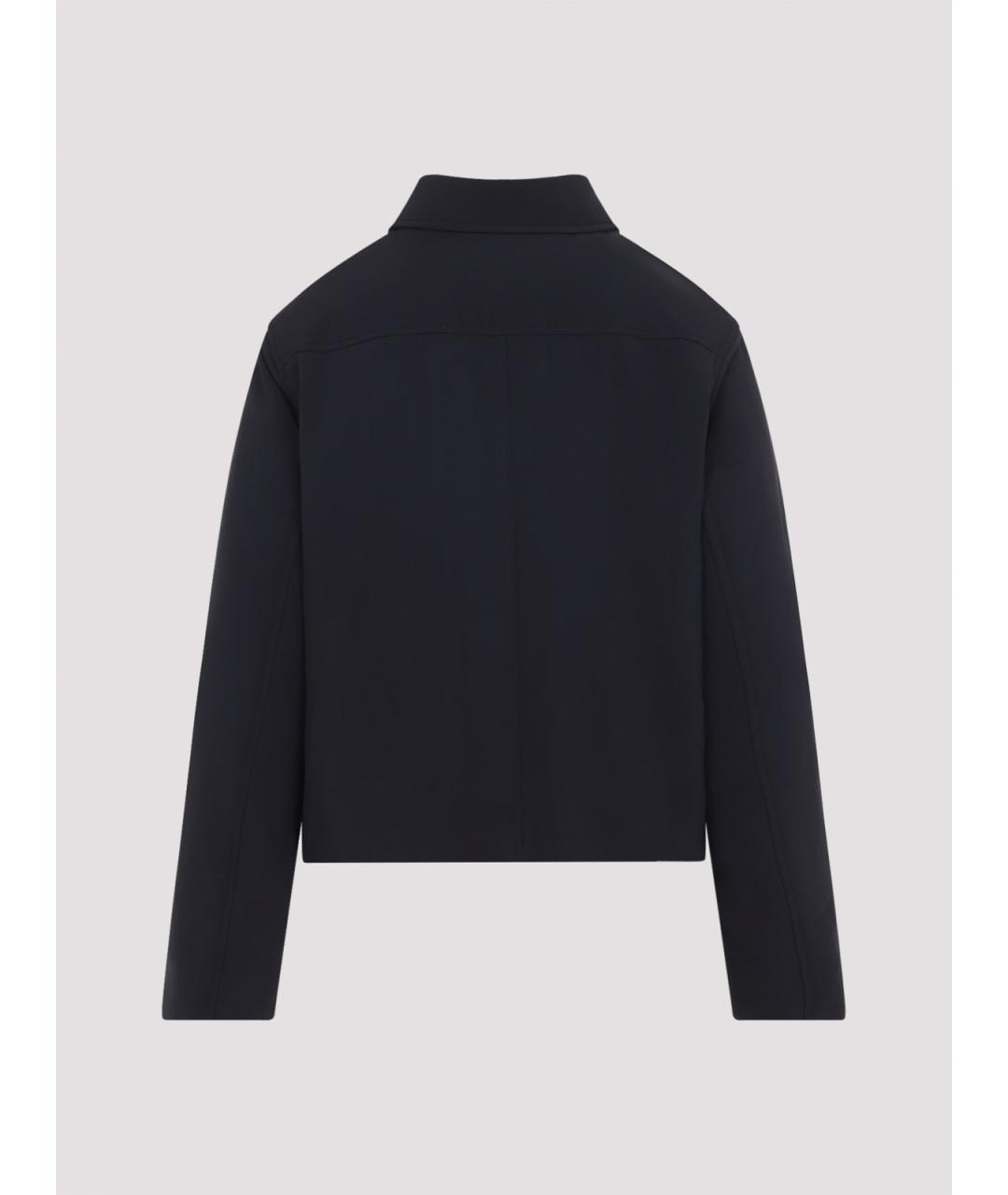 JIL SANDER Синяя полиамидовая куртка, фото 2