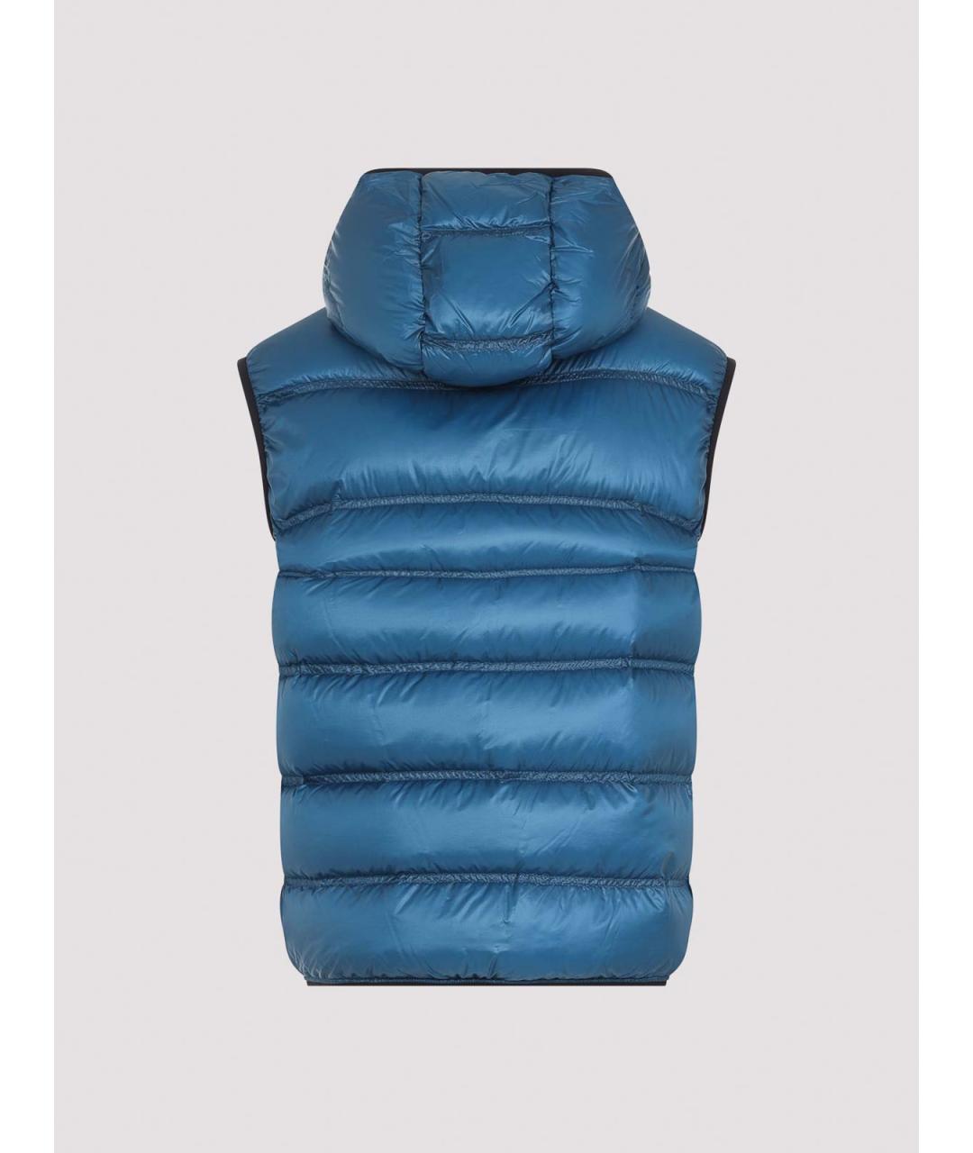 MONCLER Синяя полиэстеровая жилетка, фото 2