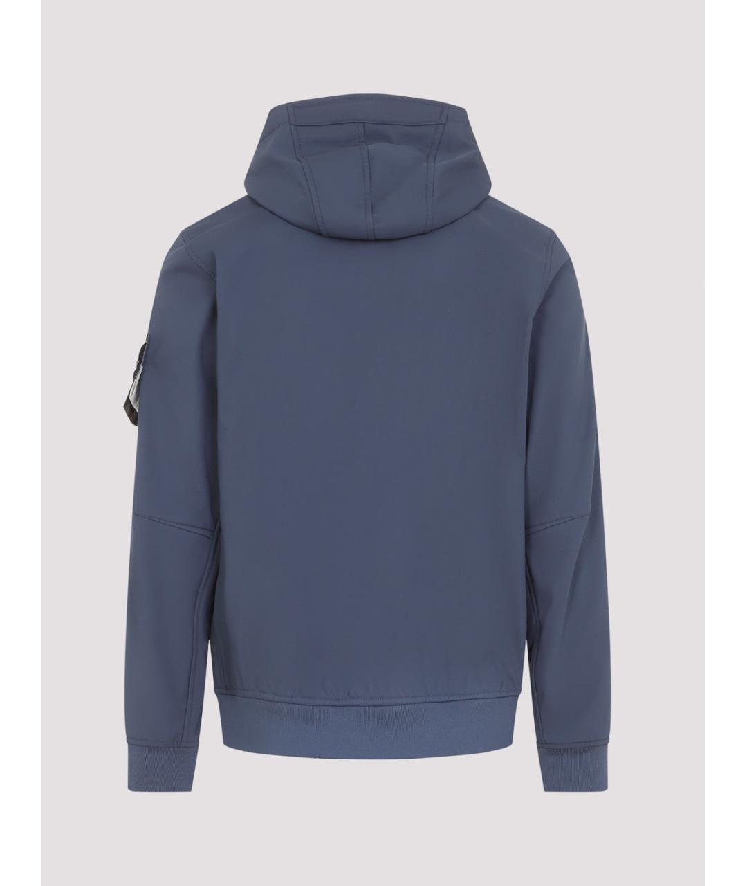 STONE ISLAND Синяя полиэстеровая куртка, фото 2