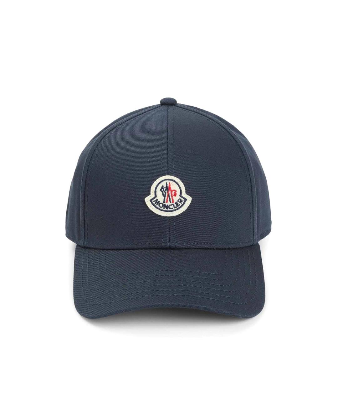 MONCLER Синяя хлопковая кепка/бейсболка, фото 1