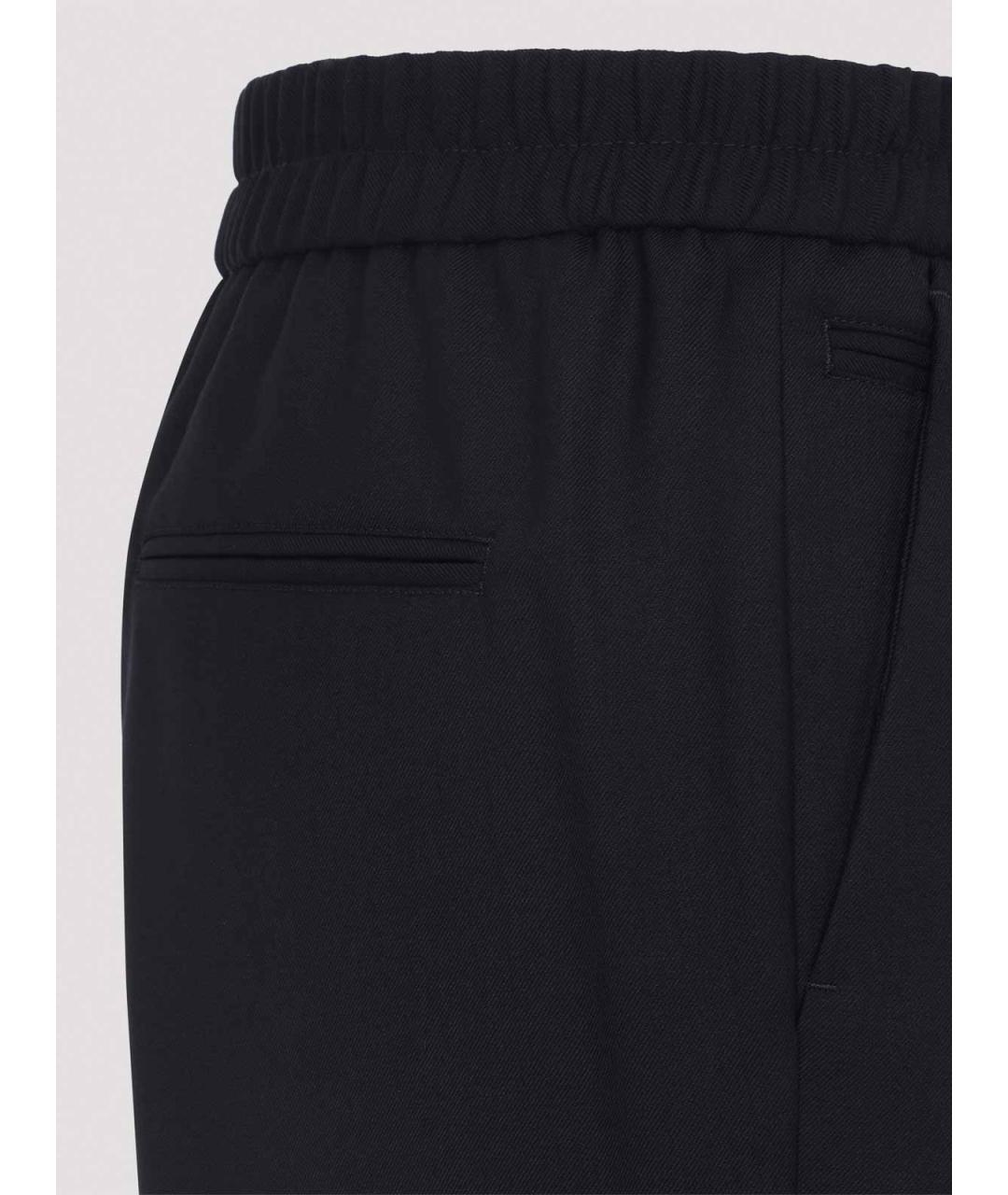 PAUL SMITH Синие шерстяные классические брюки, фото 3