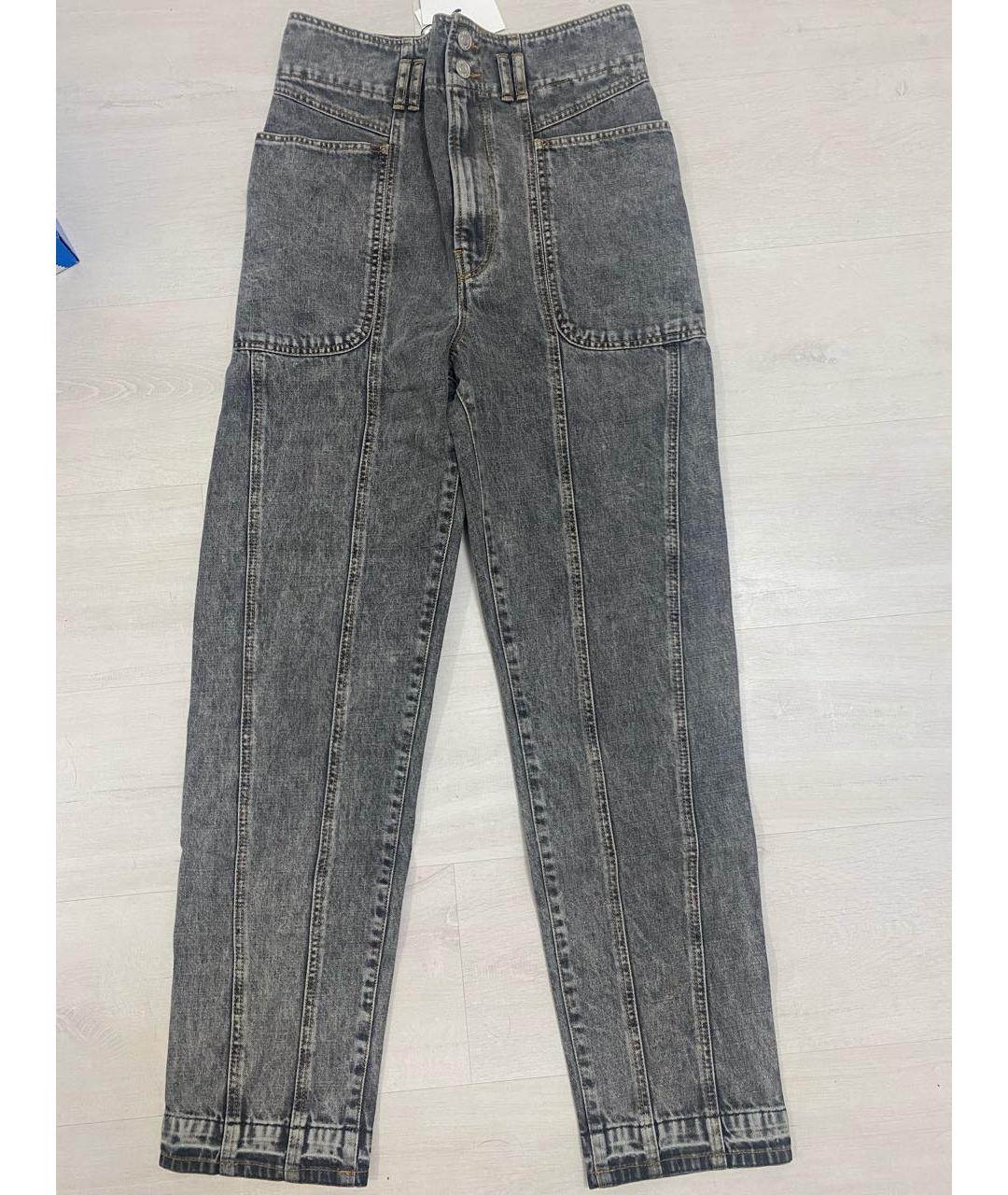 ISABEL MARANT ETOILE Серые прямые джинсы, фото 8