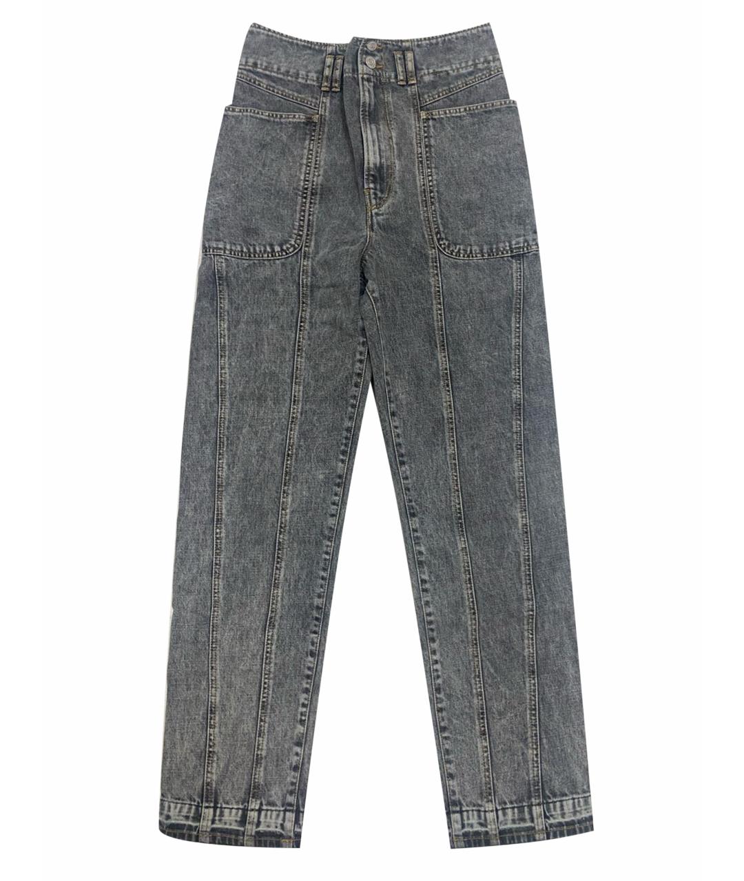 ISABEL MARANT ETOILE Серые прямые джинсы, фото 9